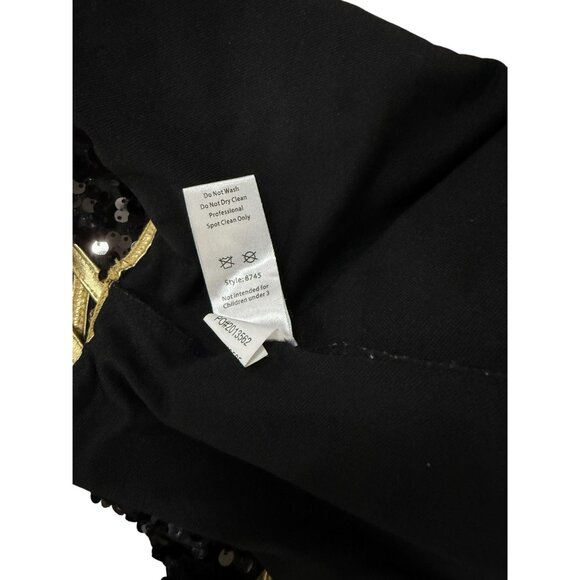 Wissman Size MC Showtime Studio Gold Sequin Dance Costume Tulle Skirt Child - Picture 7 of 7